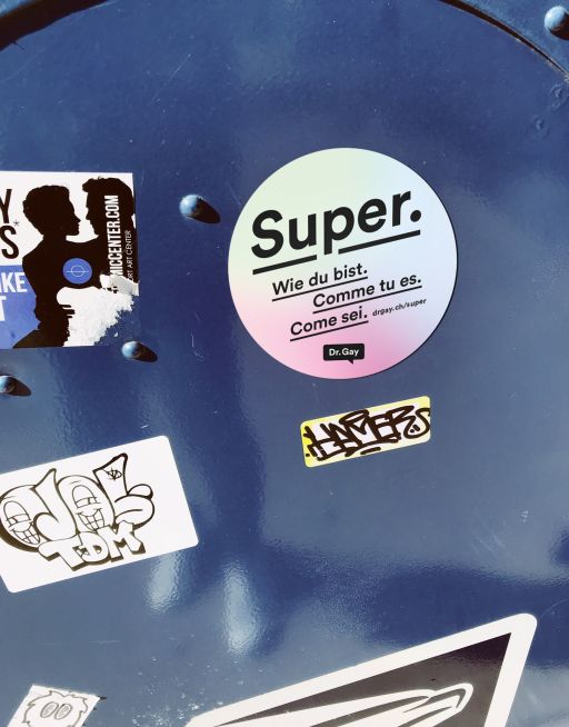 2020 aids hilfe schweiz super kampagne sticker FIVE AG Full Service Werbeagentur in St Gallen und Zuerich jpg