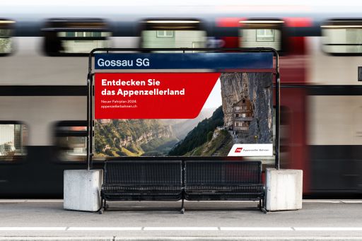 Appenzeller bahnen design FIVE Werbeagentur St Gallen plakat