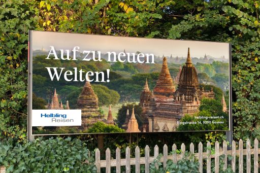 Helbling Reisen 2022 kampagne plakat f12 FIVE AG Full Service Werbeagentur in St Gallen und Zuerich