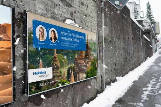 2021 Helbling Reisen F12 Plakat FIVE AG Full Service Werbeagentur in St Gallen und Zuerich