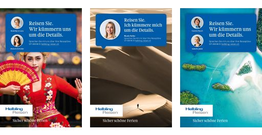 2021 Helbling Reisen F4 Plakate FIVE AG Full Service Werbeagentur in St Gallen und Zuerich