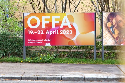 Offa2023 f12 plakat kampagne FIVE AG Full Service Werbeagentur in St Gallen und Zuerich