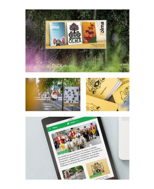 2017 olma messe 75 jubilaeum kampagne plakat olmapedia pass FIVE AG Full Service Werbeagentur in St Gallen und Zuerich