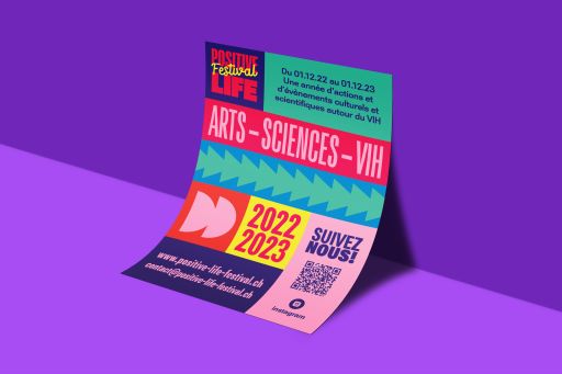 Positive life festival website FIVE Werbeagentur St Gallen flyer