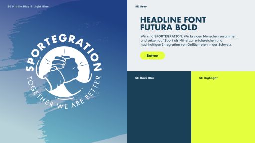 Sportegration website FIVE Werbeagentur St Gallen Branding